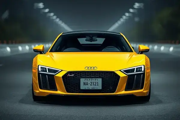 アウディ R8 メタリックイエロー