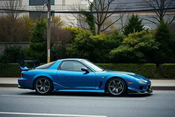 マツダ RX-7 ロータリーブルー